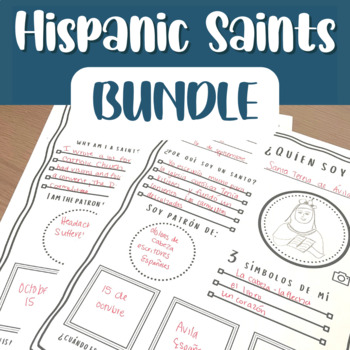 Preview of Hispanic Saints Research Bundle - Game included!