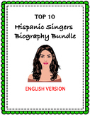 Hispanic Singers Biography Bundle: Top 10 @40% off!  (Engl