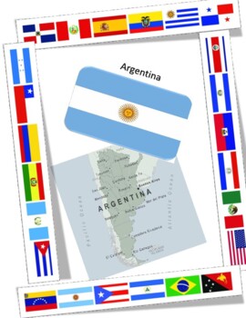 Preview of Hispanic and Latin Flags and Countries