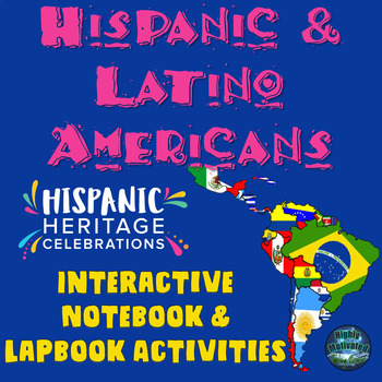 Preview of Hispanic and Latino Americans Interactive Notebook & Lapbook Activities