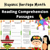 Hispanic heritage month reading comprehension passages and