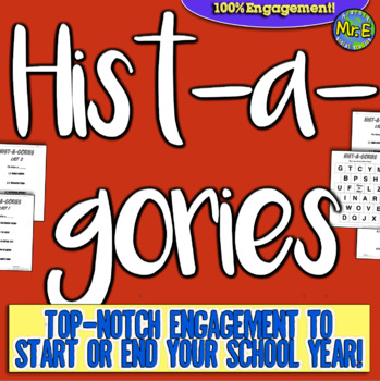 Preview of Histagories Social Studies End of Year Activity for US and World History