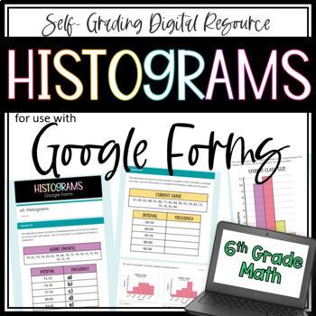 Preview of Histograms - 6th Grade Math Google Form