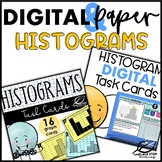 Histograms Graphing Task Cards | PAPER and DIGITAL BUNDLE