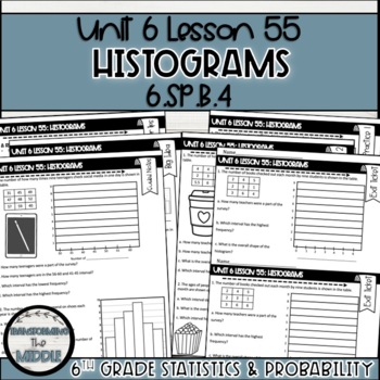 Preview of Histograms Lesson | 6th Grade Math