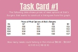 Histograms - Leveled Task Cards (Differentiated Activity)