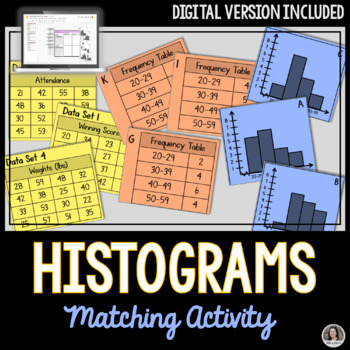 Preview of Histograms Matching Activity, Print and Digital Google Slides™