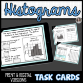 Histograms Task Cards, Print and Digital Google Slides™