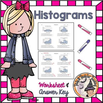 Preview of Histograms Worksheet with Answer KEY Analyze Summarize Data Analysis