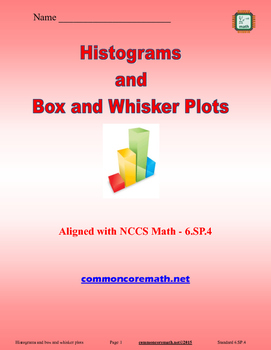 Preview of Histograms and Box and Whisker Plots - 6.SP.4