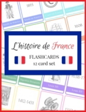 Histoire de France - Important Dates / People - Flashcards x 12