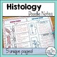 Histology or Body Tissues Doodle Guided Notes & Diagrams - Distance ...