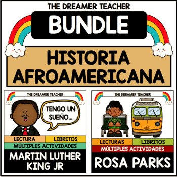 Preview of Historia Afroamericana: MLK Jr. y Rosa Parks | BUNDLE | Distance Learning