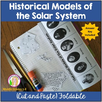 Preview of Historical Models of the Solar System (cut and paste) Foldable