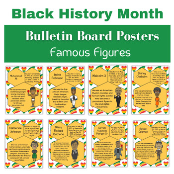 Preview of Historical American Bulletin Board Black History Month Famous Inventors Project