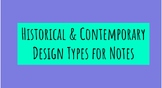 Historical & Contemporary Design PowerPoint for Notes