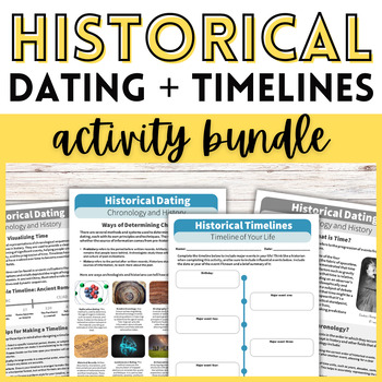 Preview of Historical Dating Timelines Chronology BCE/BC CE/AD Activities History Skills