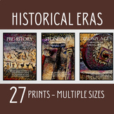 Historical Eras Posters, High School History Classroom Dec