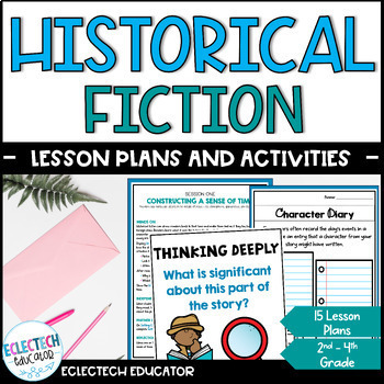 Preview of Historical Fiction Reading Lessons, Comprehension Checks, Activities, Worksheets