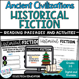 Historical Fiction Slides, Reading Passages, & Questions -