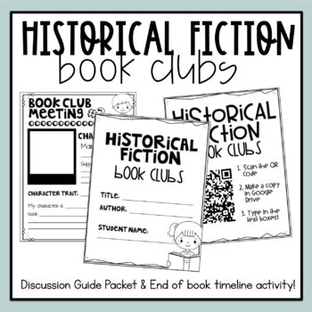 Preview of Historical Fiction Book Clubs (Digital & Paper Options)