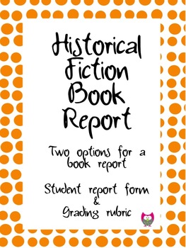 historical fiction book report form
