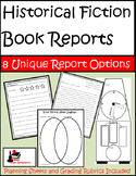 Historical Fiction - Book Reports Package - 8 Unique Options