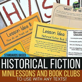 Preview of Historical Fiction Book Study - Historical Fiction Activities - Print & Digital