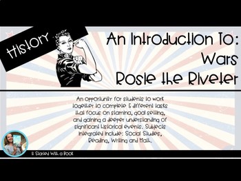 Preview of Historical Fiction Interdisciplinary Unit- Wars and Rosie the Riveter