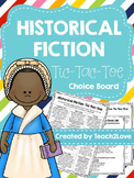Historical Fiction Tic-Tac-Toe Choice Board for ANY Novel