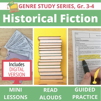 Preview of Historical Fiction Bundle: Lessons, Read Alouds, Practice, Distance Learning