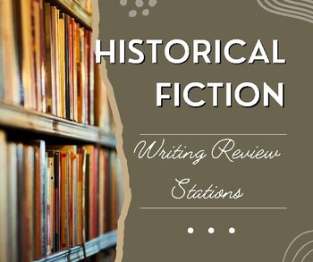 Preview of Historical Fiction Writing Review Stations