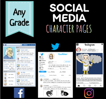 Preview of Social Media Pages (Facebook, Twitter, Instagram) Project plus DIGITAL Version