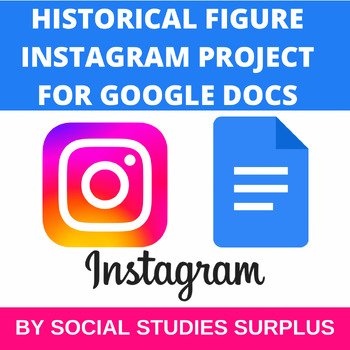 Preview of Historical Figure Instagram Profile Research Project (Google Docs)