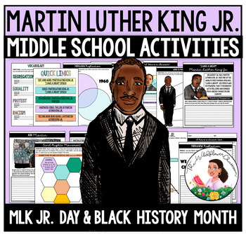 Preview of Martin Luther King Jr. Activities for Middle School