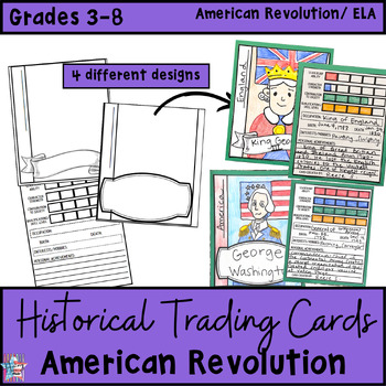 Preview of Historical Figure Trading Cards; American Revolution; Baseball cards;