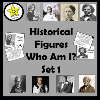 Preview of Historical Figures Who Am I, set 1