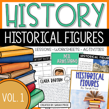 Preview of Historical Figures Biographies Activities and History Worksheets