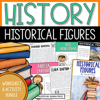 Preview of Historical Figures Biographies Activities and History Worksheets Bundle