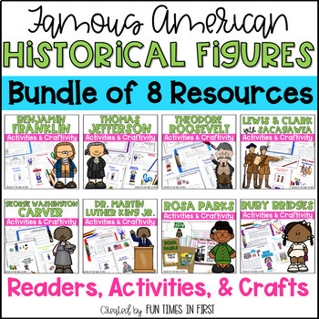 Preview of Historical Figures Bundle - Famous Americans Social Studies Research Projects