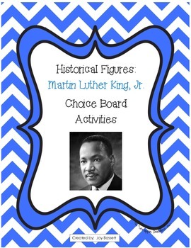 Preview of Historical Figures Choice Board - Martin Luther King, Jr.