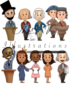Preview of Historical Figures (Color)