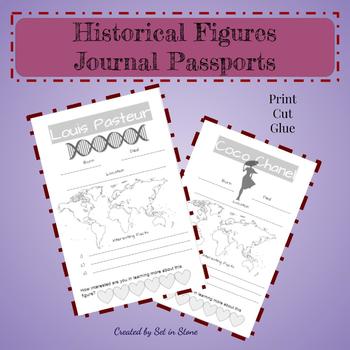 Preview of Historical Figures Journal Passports