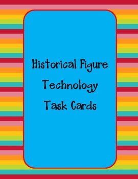 Preview of Historical Figures Technology Task Card Packet #1