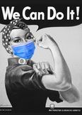 Rosie the Riveter Wearing a Mask