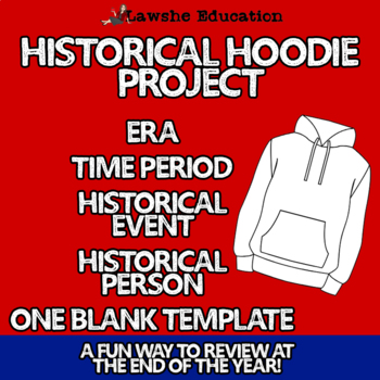 Preview of Historical Hoodies Project End of the Year Activity Social Studies and History