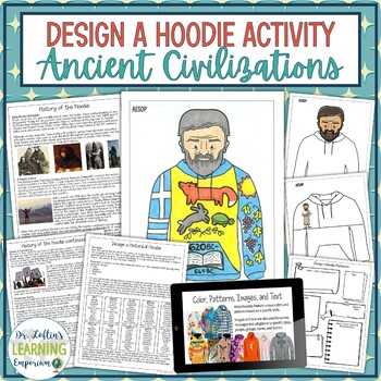 Preview of Design a Hoodie Activity No Prep Social Studies Project - Ancient Civilizations