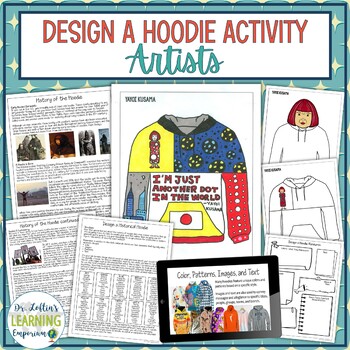 Preview of Design a Hoodie Activity No Prep Social Studies Project - Famous Artists