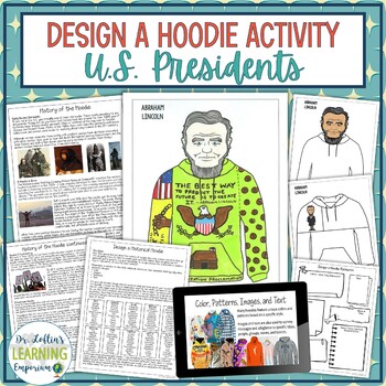 Preview of Design a Hoodie Activity No Prep Social Studies Project - U.S. Presidents