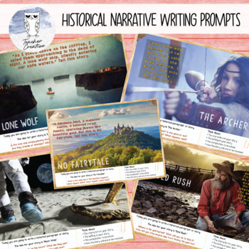Preview of Historical Narrative Writing Prompts (Set of 20)
